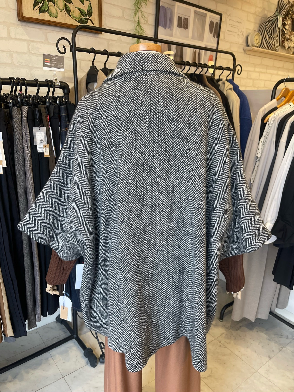 CYNICAL//ツイードヘリンボーンコート