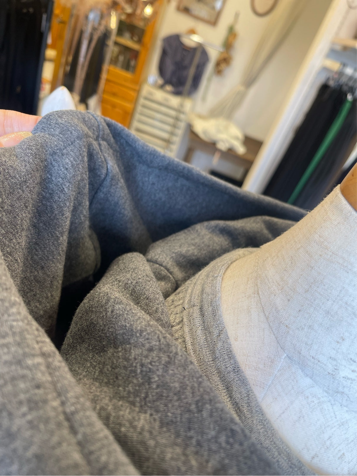 cafune//ジップアップフード