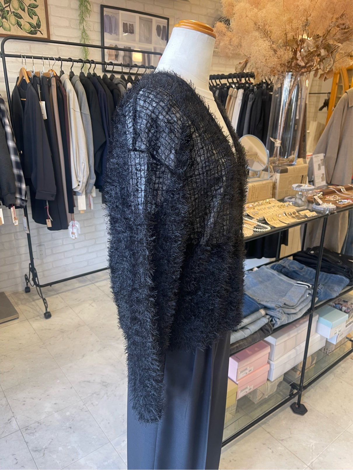 cafune//フェザーチュールｖネックカーディガン