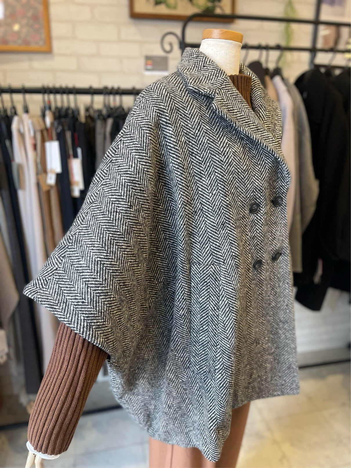 CYNICAL//ツイードヘリンボーンコート