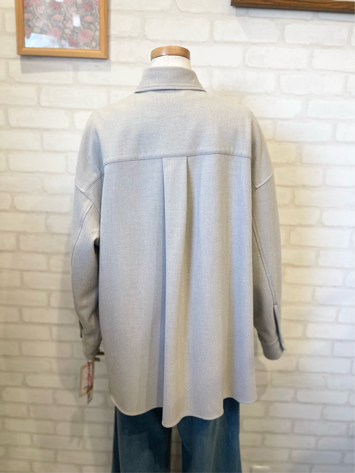 cafune//ウールライクシャツ