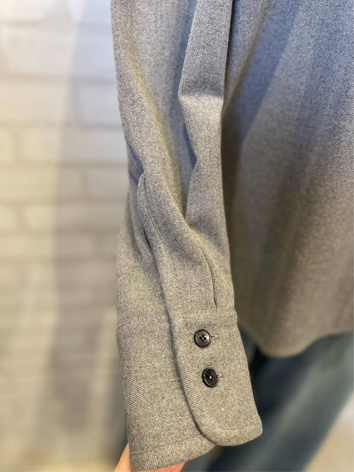 cafune//ウールライクシャツ