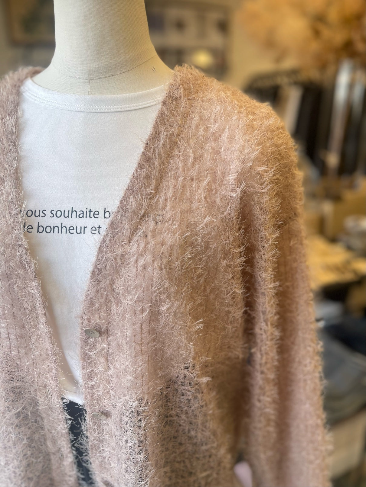 cafune//フェザーチュールｖネックカーディガン